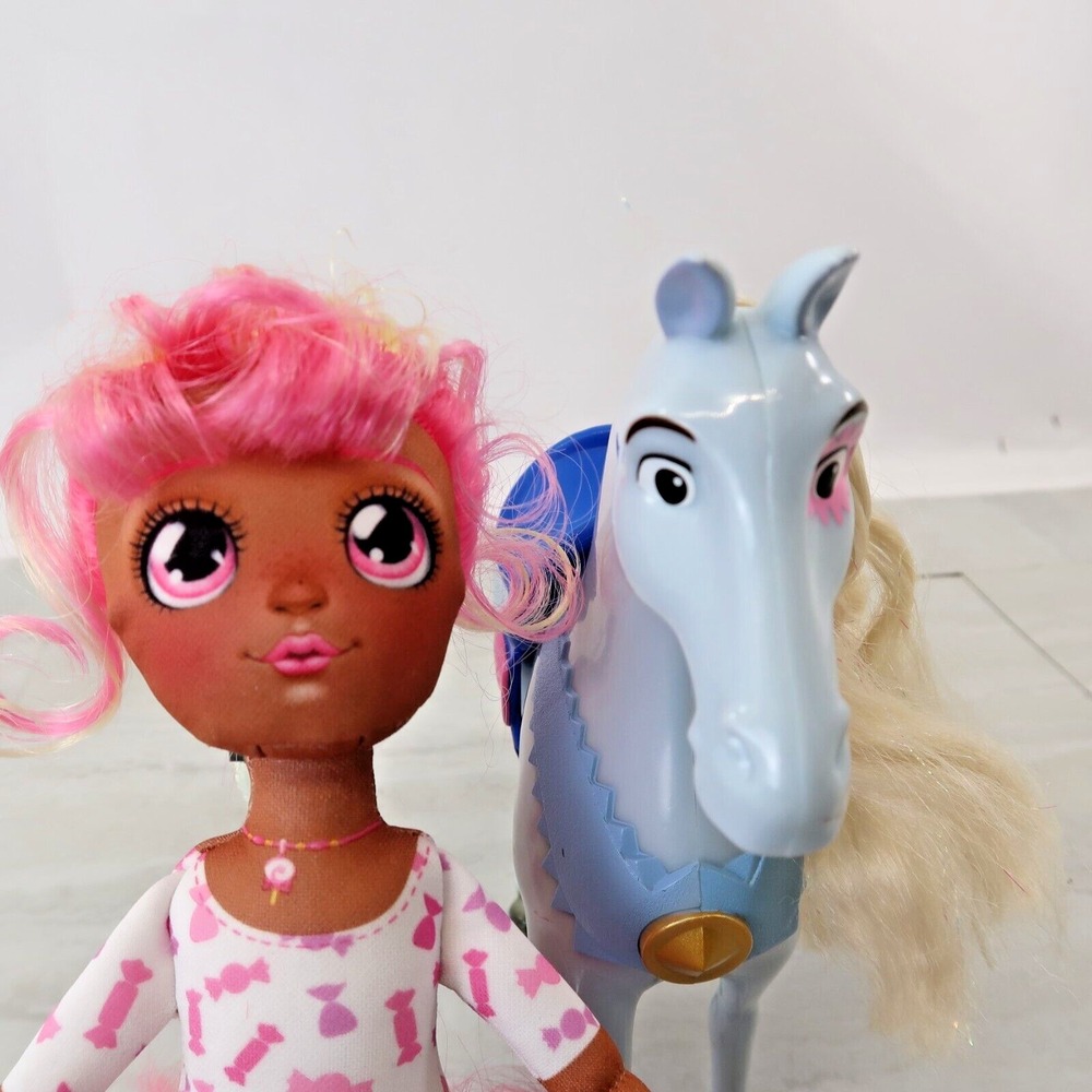 Dream Seekers Magical Fairy Doll & Mattel Blue Plastic Horse Lot